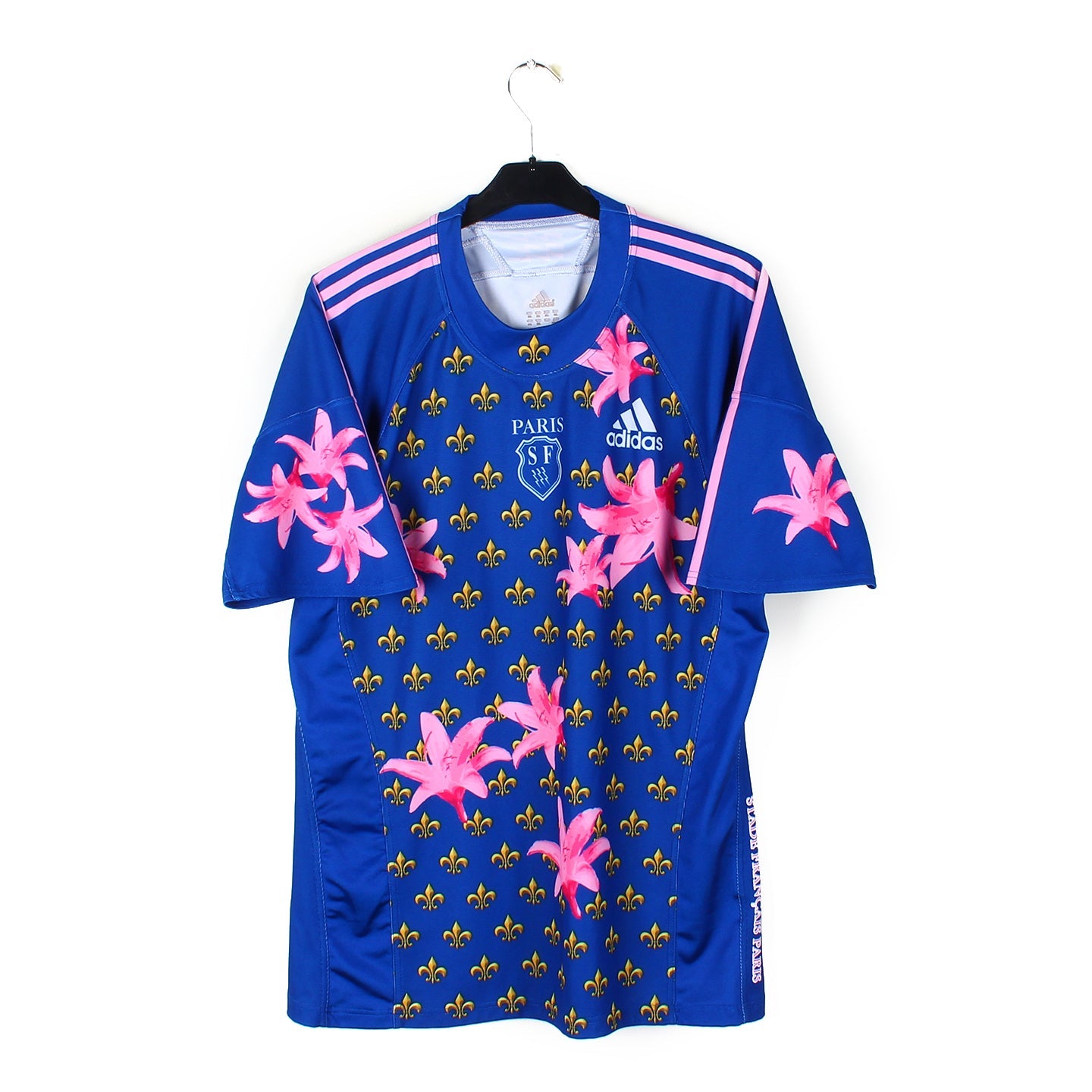 Paris Maillot Stade Français Vintage Rugby Maillot A Fleur