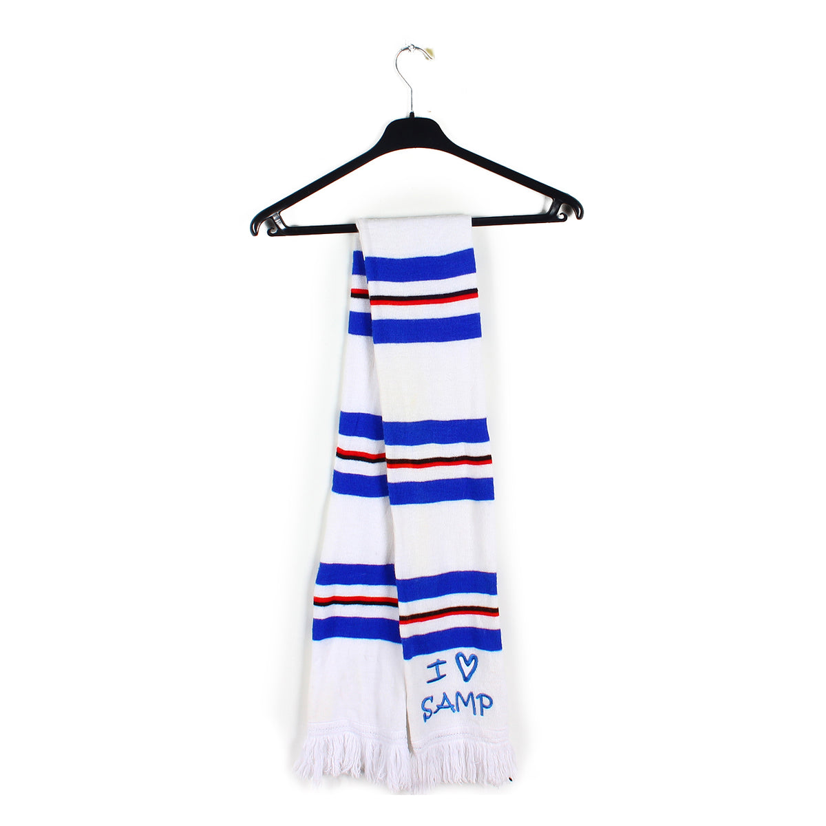 Sampdoria Écharpe pour fan de football en tricot acrylique de