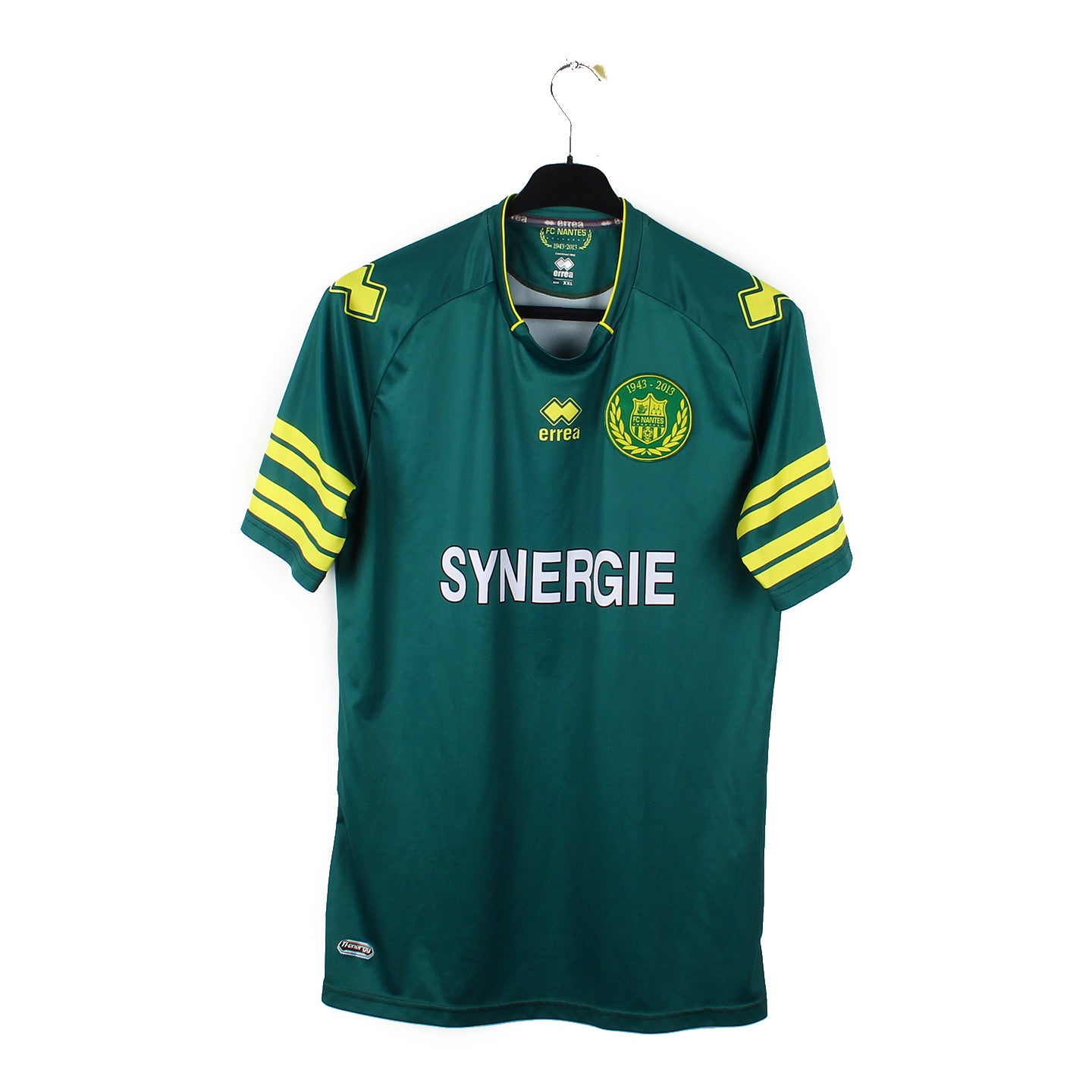 Maillot F.C NANTES 2013 2014 porté n°35 Erreà vintage away football Maillot F.C NANTES 2013 2014 porté n°35 Erreà vintage away football