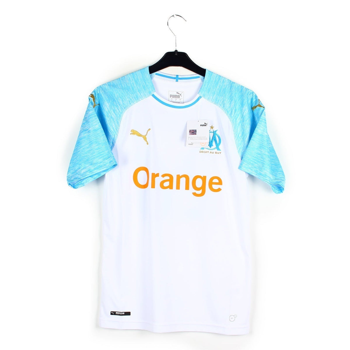 Flocage Olympique De Marseille - Thauvin 2018/2019 - Maillot Extérieur Blanc/doré - Neuf