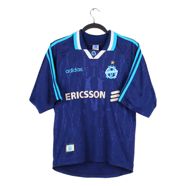 Maillot OM Domicile 1997/98 - Olympique De Marseille Adidas Blanc Taille L - Signé