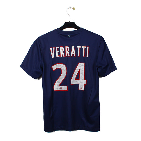 SOLD🔥 . . Paris Saint-Germain home 2013/14 Marco Verratti #24 Size S excellent Original nameset patch Home shirt as worn when the side retained the Ligue 1 title and reached the Champions