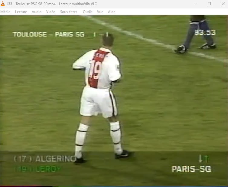 1998/99 - PSG - Leroy #19 (XL) [MATCH ISSUE] *signé*