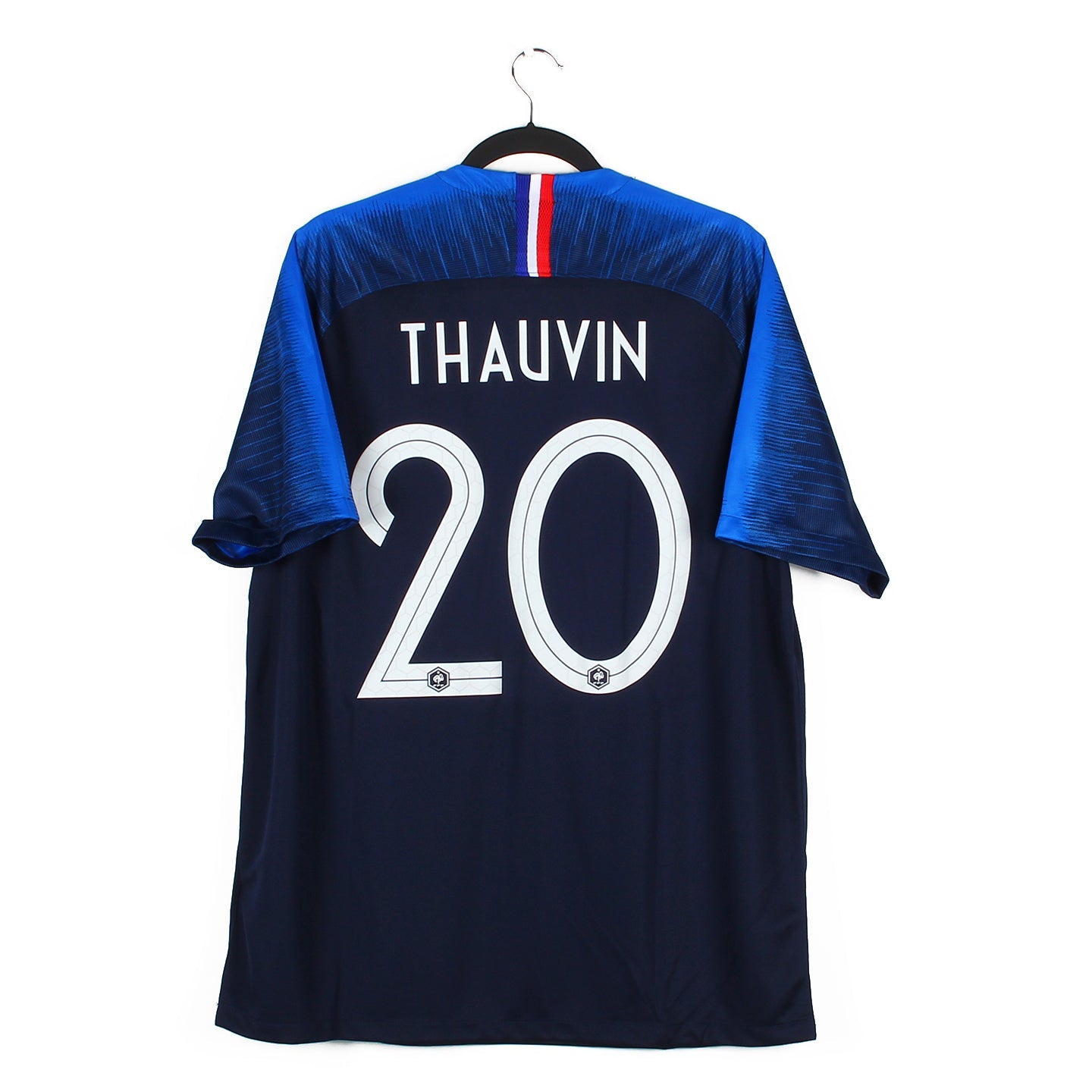 France 2 stars, Large Number 0, 2018, Away, Blue - Footpress France 2 stars, Large Number 0, 2018, Away, Blue - Footpress
