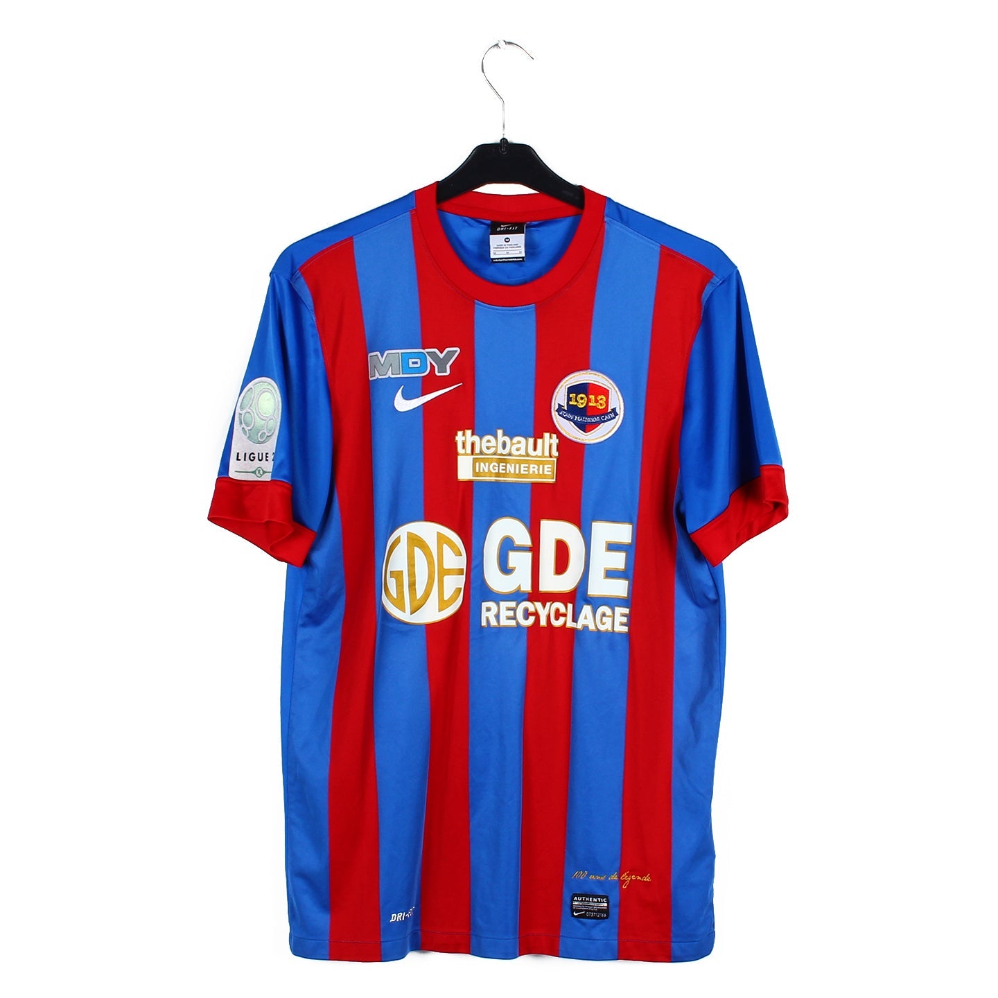 Maillot Caen match worn Saez vintage (2013-14) – Vintage Football Area