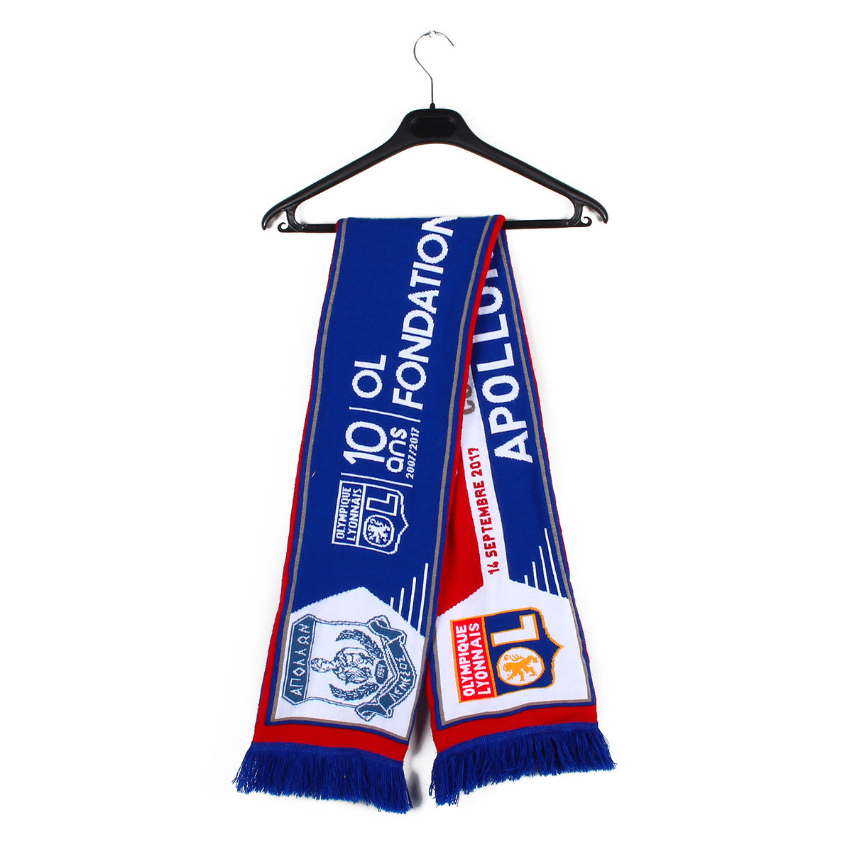 Écharpe Vintage Olympique Lyonnais - Collector Football, Unisexe, Pour Supporters OL