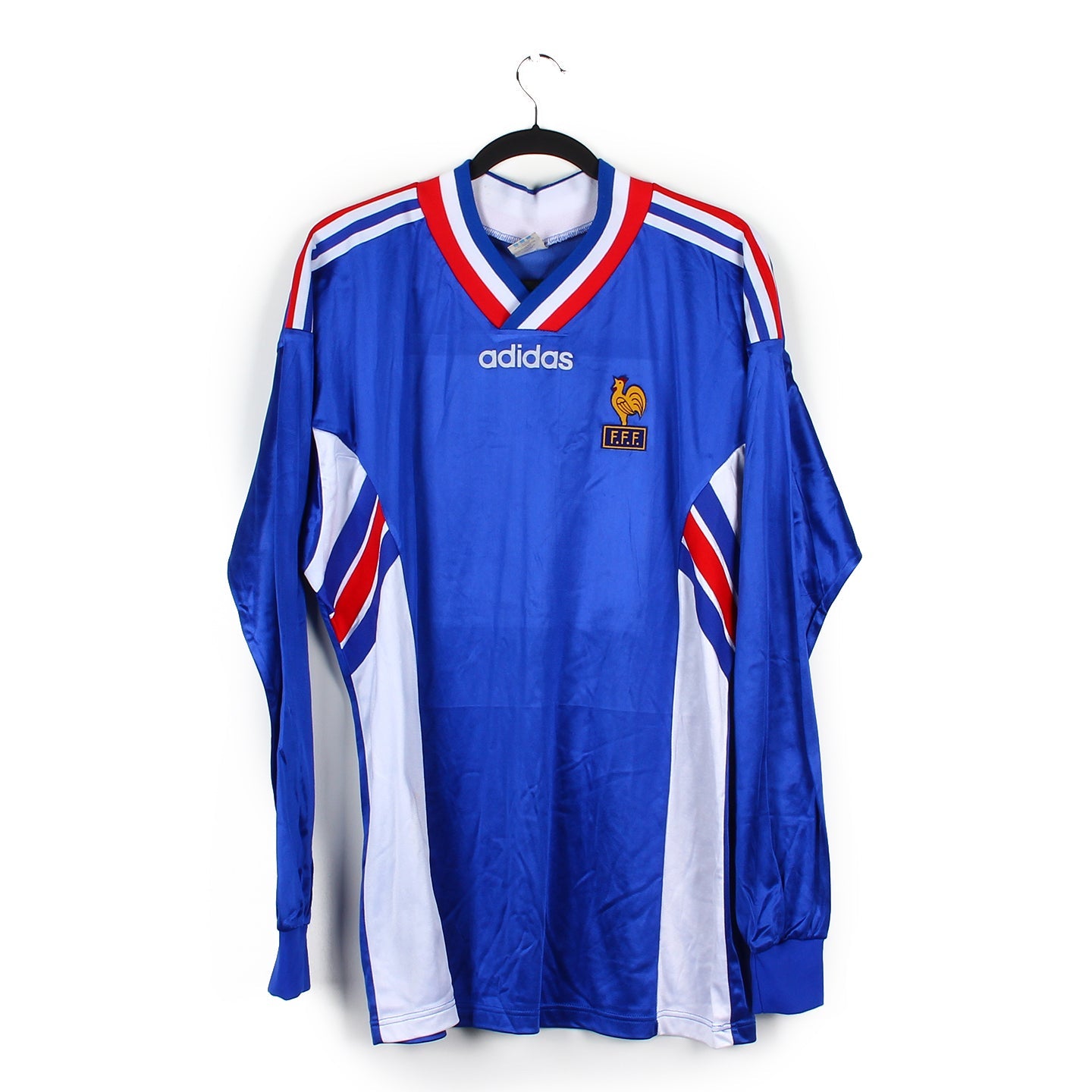 ORIGINAL ET D' EPOQUE maillot équipe de France 94 de football 1994 FFF ORIGINAL ET D' EPOQUE maillot équipe de France 94 de football 1994 FFF