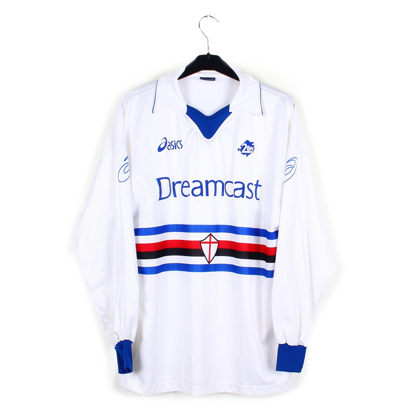 Maillot Vintage Sampdoria 84/85 Mancini N°10 - Blanc Acrylique, Taille M