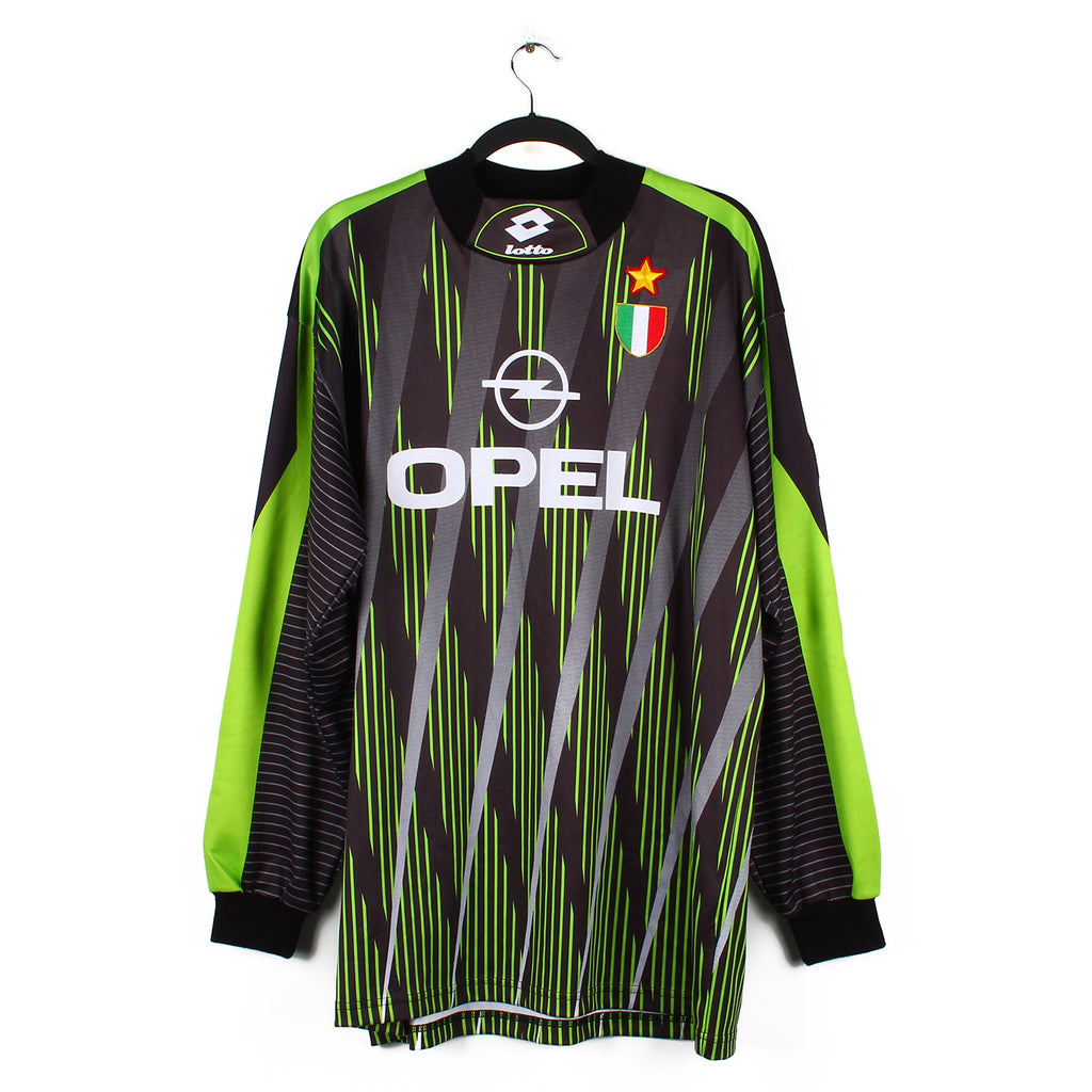 Ac milan 1996/97 gk shirt 1997 lotto green