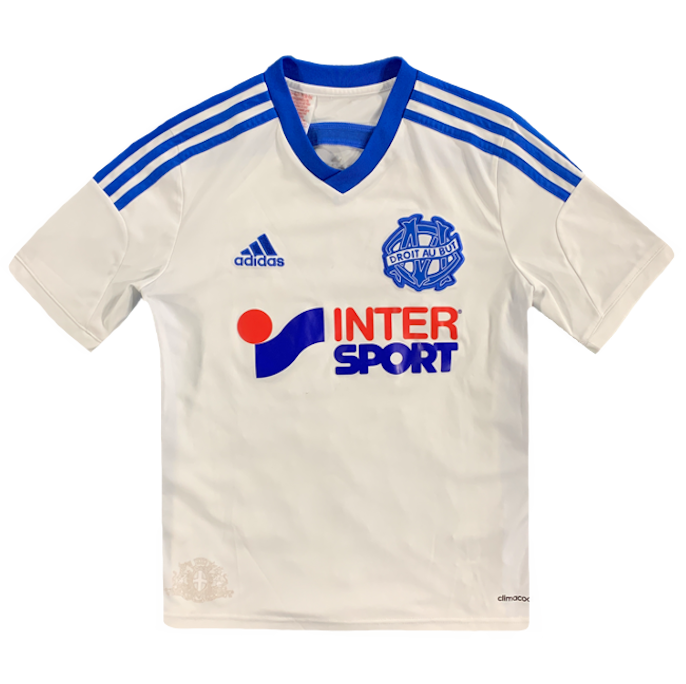 maillot olympique de marseille vintage saison 2014-2015 intersport adidas