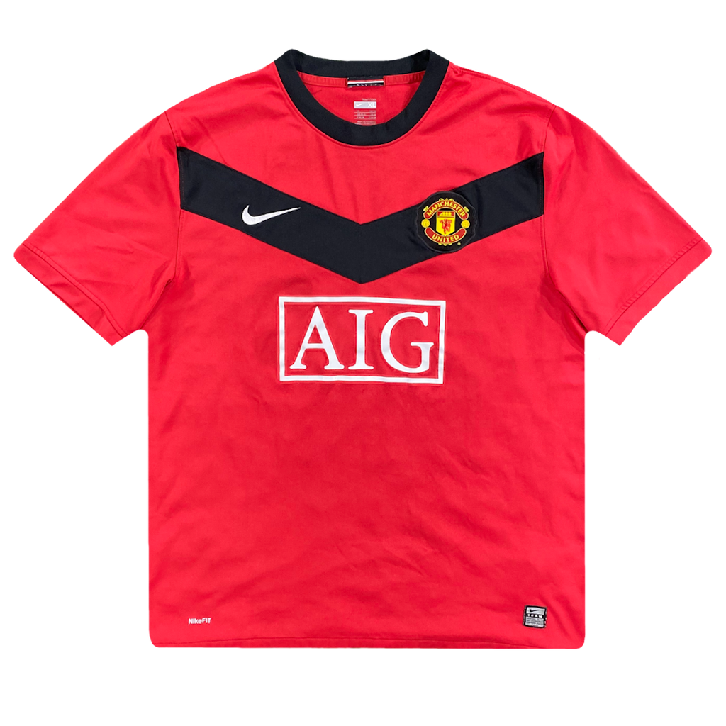maillot manchester united vintage saison 2009-2010 aig nike