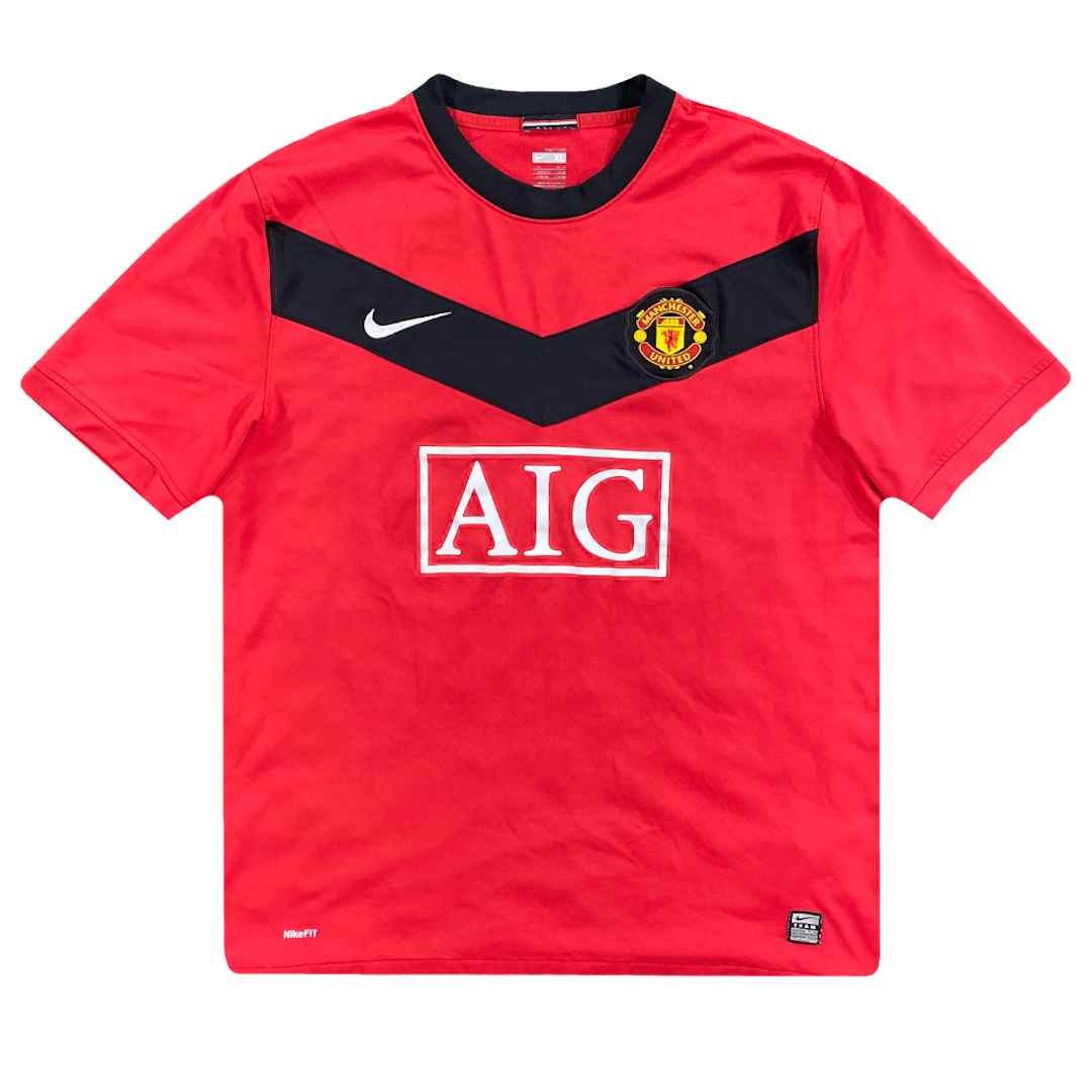 maillot manchester united vintage saison 2009-2010 aig nike