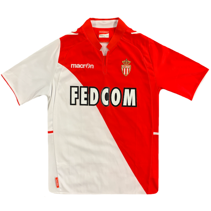 maillot as monaco vintage saison 2013-2014 fedcom macron