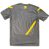 maillot barcelone gris et jaune vintage saison 2011-2012 qatar foundation