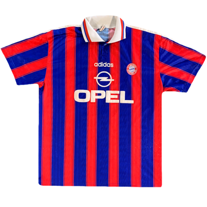maillot bayer munich vintage saison 1995-1997 opel adidas