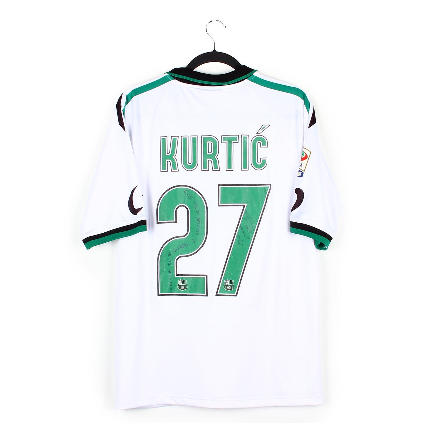 2013/14 - Sassuolo - Kurtic #27 (XL) *signé* [porté]
