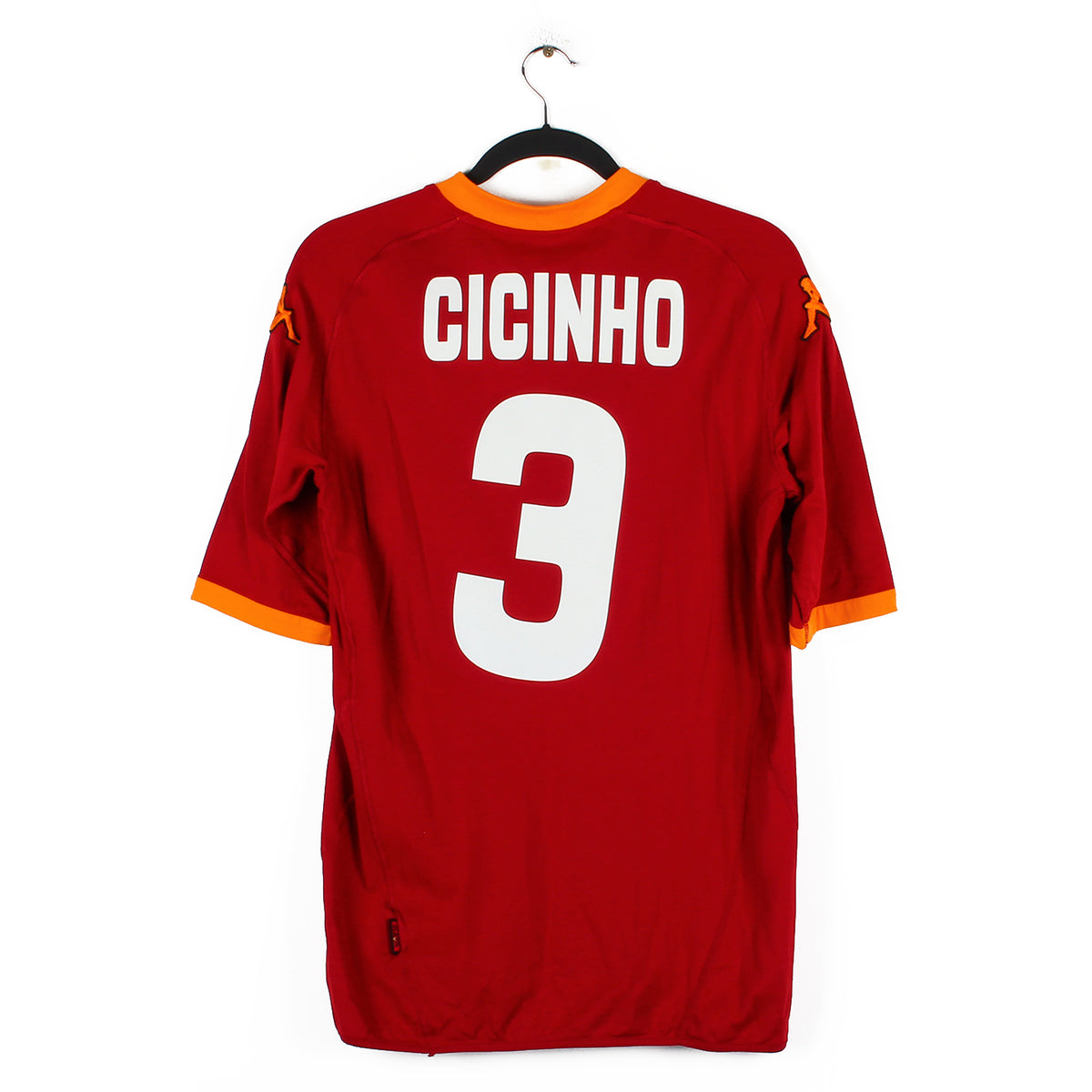 Maillot AS Roma Cicinho 2009/2010 – Porté, Avec Certificat ! (Kappa, édition Match)