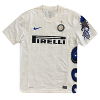 maillot inter milan vintage saison 2010-2011 dragon firelli nike blanc