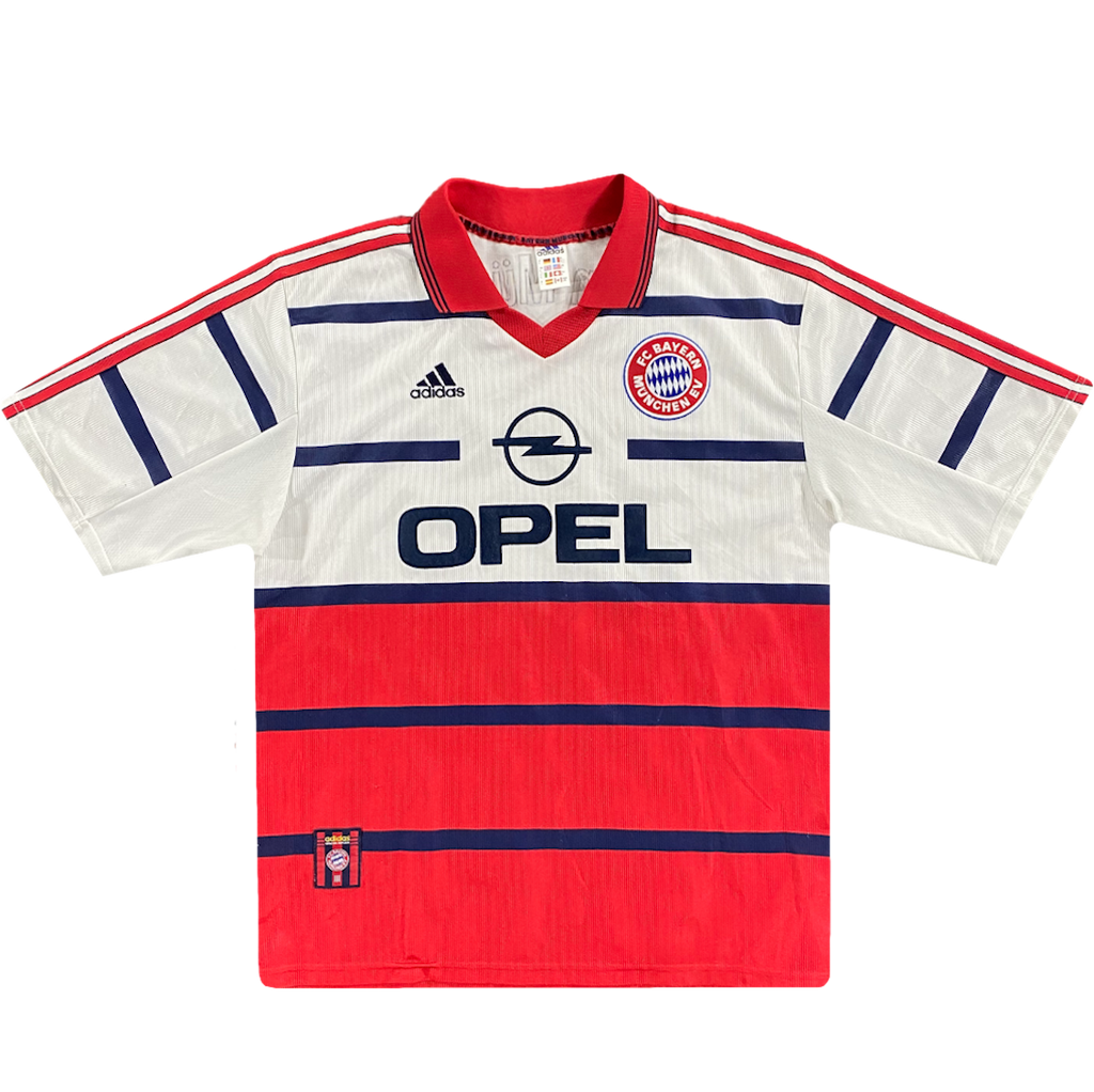 maillot extérieur bayern munich vintage saison 1998-2000 opel adidas