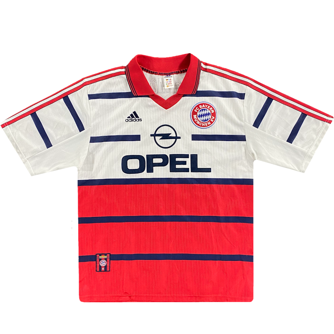 maillot extérieur bayern munich vintage saison 1998-2000 opel adidas