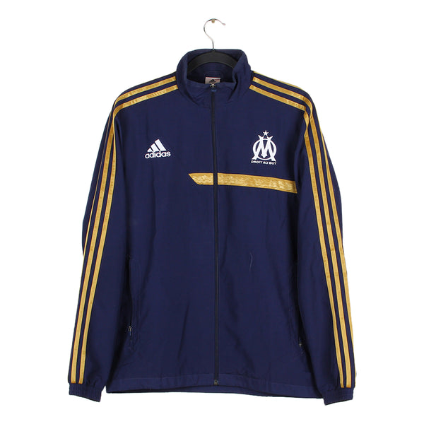 Veste en jean fière d'être supporter marseillais OM Marseille football vintage Veste en jean fière d'être supporter marseillais OM Marseille football vintage