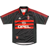 maillot milan ac vintage saison 1998-1999 opel adidas