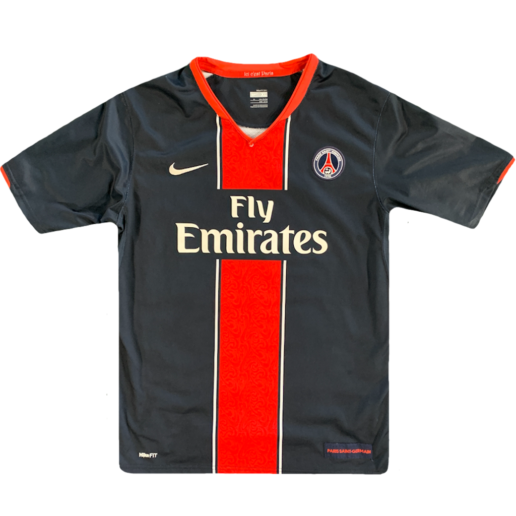 maillot paris saint germain vintage saison 2007-2008 fly emirates nike