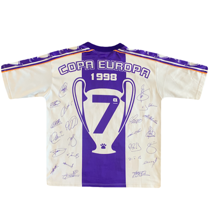 maillot real madrid spécial champions league saison 1997-1998 teka kelme