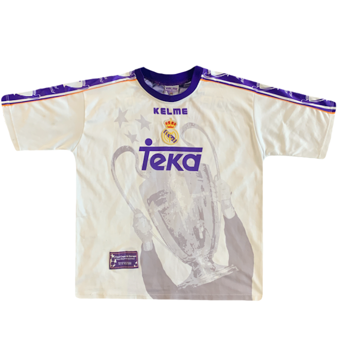 maillot real madrid spécial champions league saison 1997-1998 teka kelme