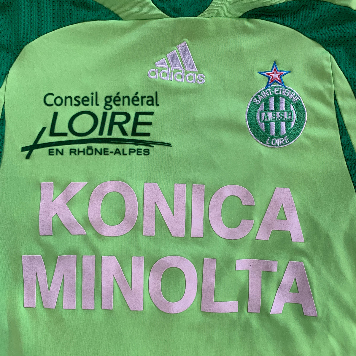maillot saint etienne vintage saison 2007-2008 konica minolta adidas