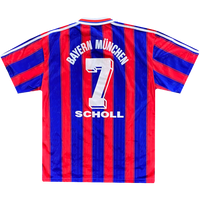 maillot scholl bayern munich vintage saison 1995-1997 scholl opel