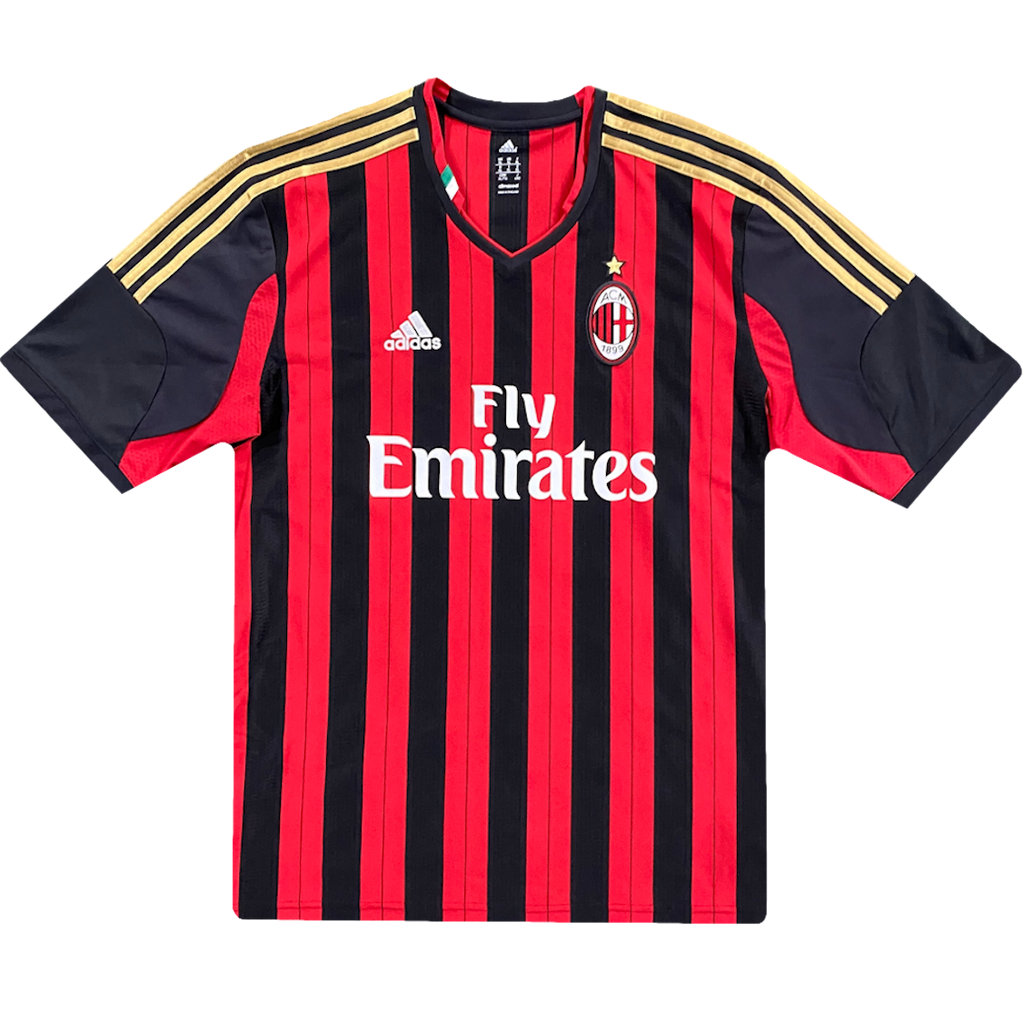 maillot milan ac vintage saison 2013-2014 fly emirates adidas