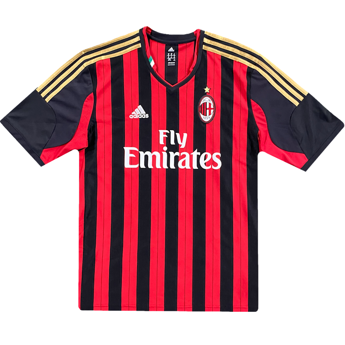 maillot milan ac vintage saison 2013-2014 fly emirates adidas